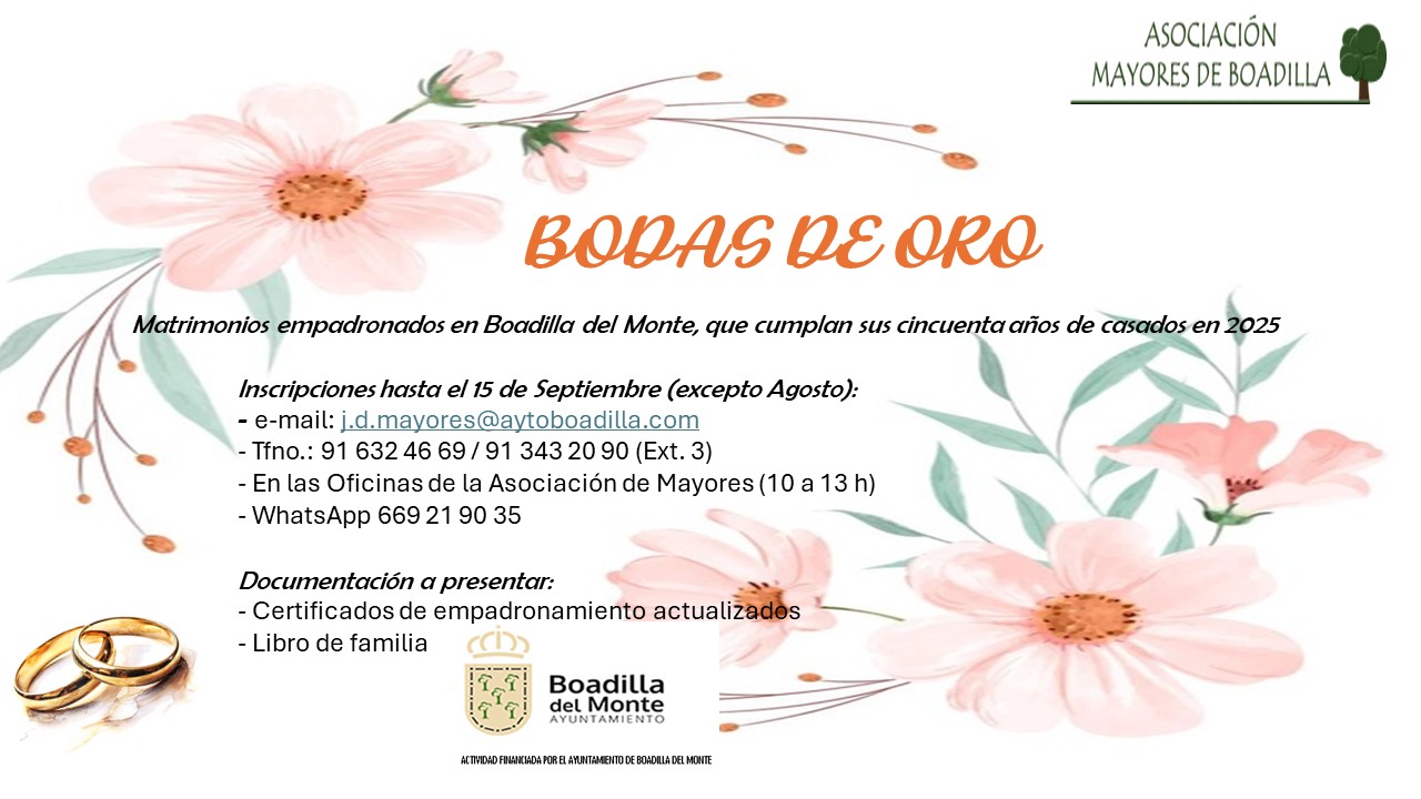 BODAS DE ORO 2025